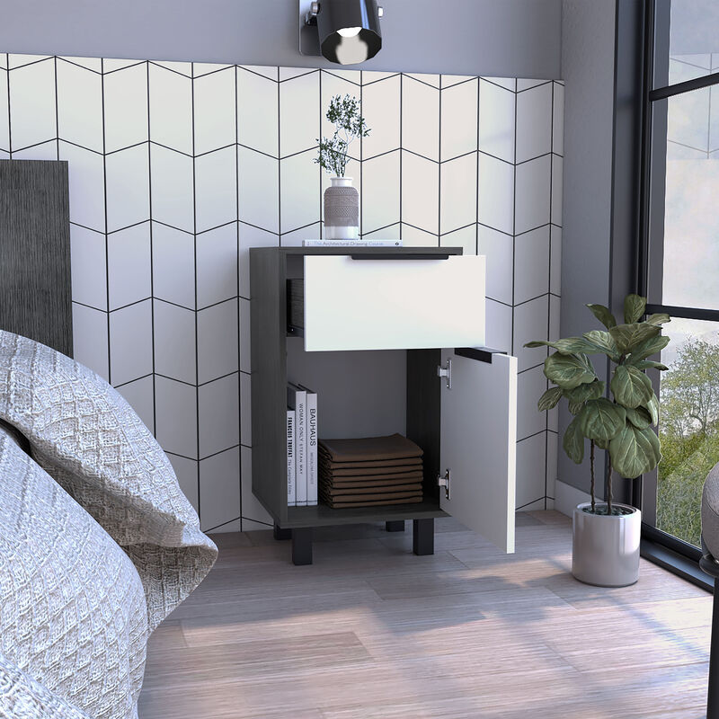 Nightstand Maryland Z, Bedroom, Smoky Oak / White