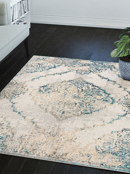 Karma KM23 Ivory 3'3" x 5'1" Rug