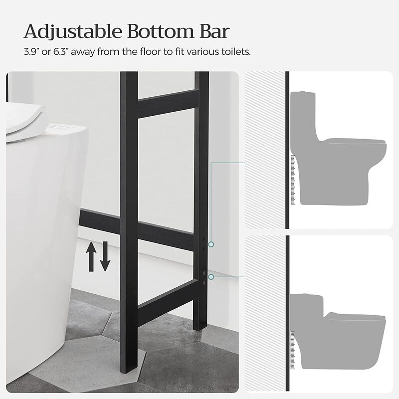 3-Tier Over-The-Toilet Storage Organizer – Space-Saving Bathroom Soluti