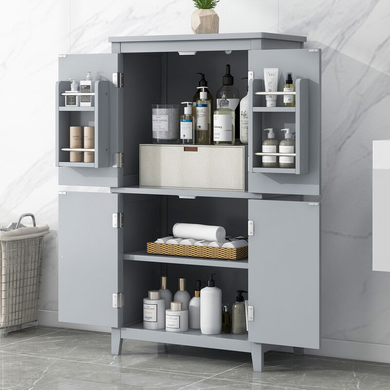 Merax Bathroom Floor Storage Cabinet