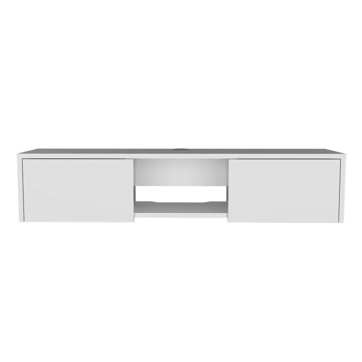 Floating Tv Stand Watson, Living Room, White
