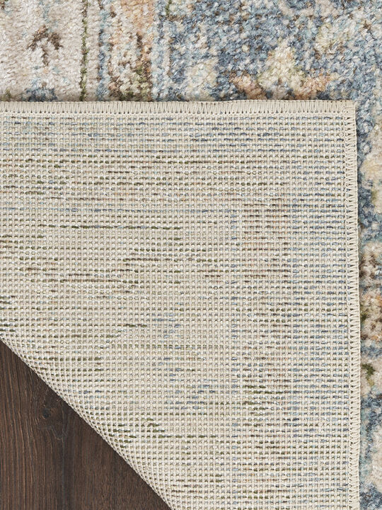 Astra Machine Washable ASW11 Silver/Blue 3'3" x 5' Rug