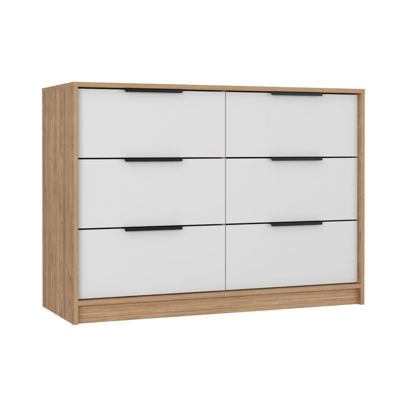4 Drawer Double Dresser Maryland, Bedroom, Pine / White