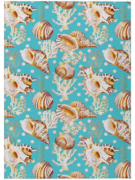 Seabreeze SZ6 Teal 5' x 7'6" Rug