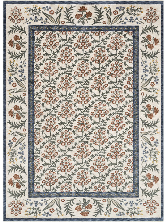 Kismet KIS02 Cream 5' x 7'9" Rug by Rifle Paper Co.