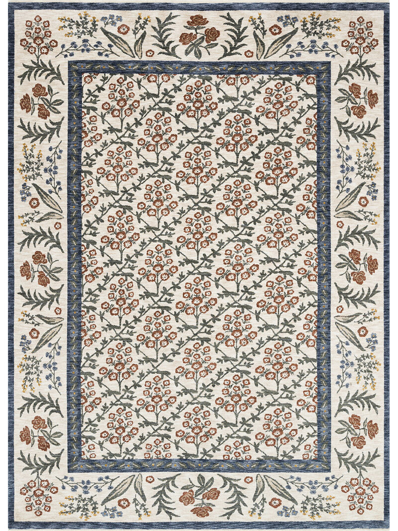 Kismet KIS02 Cream 5' x 7'9" Rug by Rifle Paper Co.