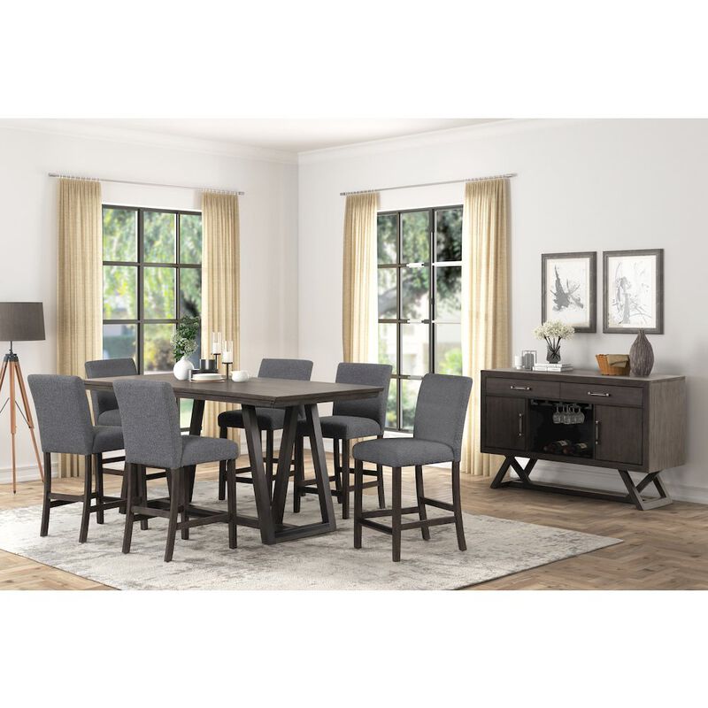 New Classic Furniture High Line Wood 80 Rectangular Dining Table, Coffee