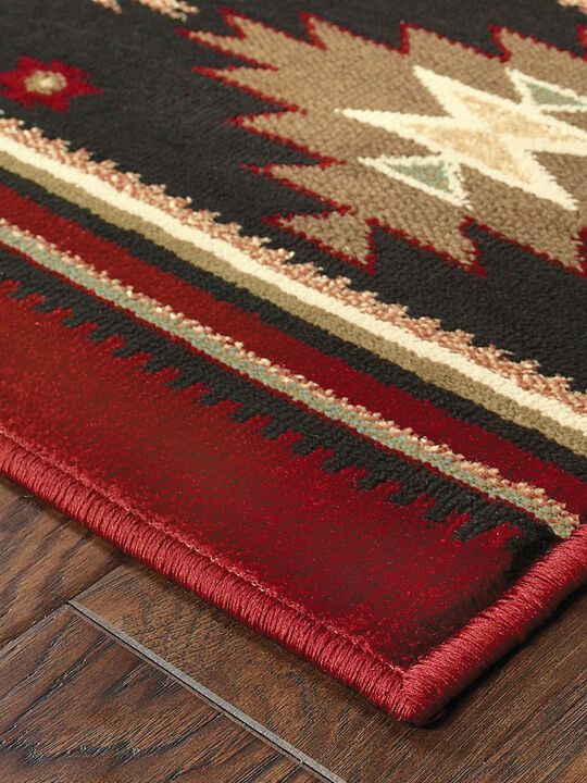 Hudson 3'10" x 5'5" Red Rug