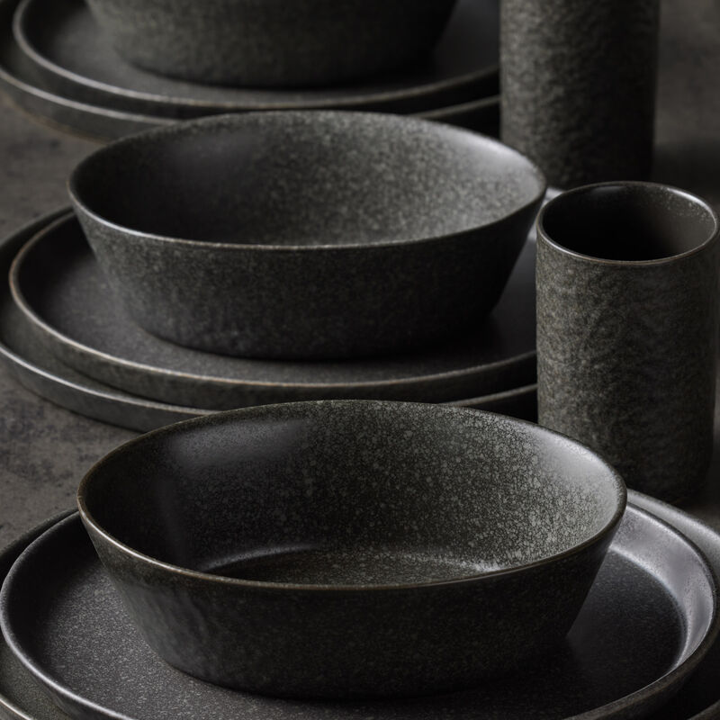 Stone by Mercer Project Katachi Stoneware 16 Piece Dinnerware Set