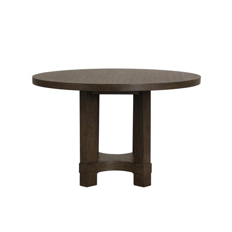 New Classic Furniture Cityscape Round Dining Table-Walnut