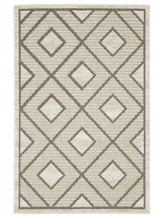 Tangier 3'3" x 5' Beige Rug