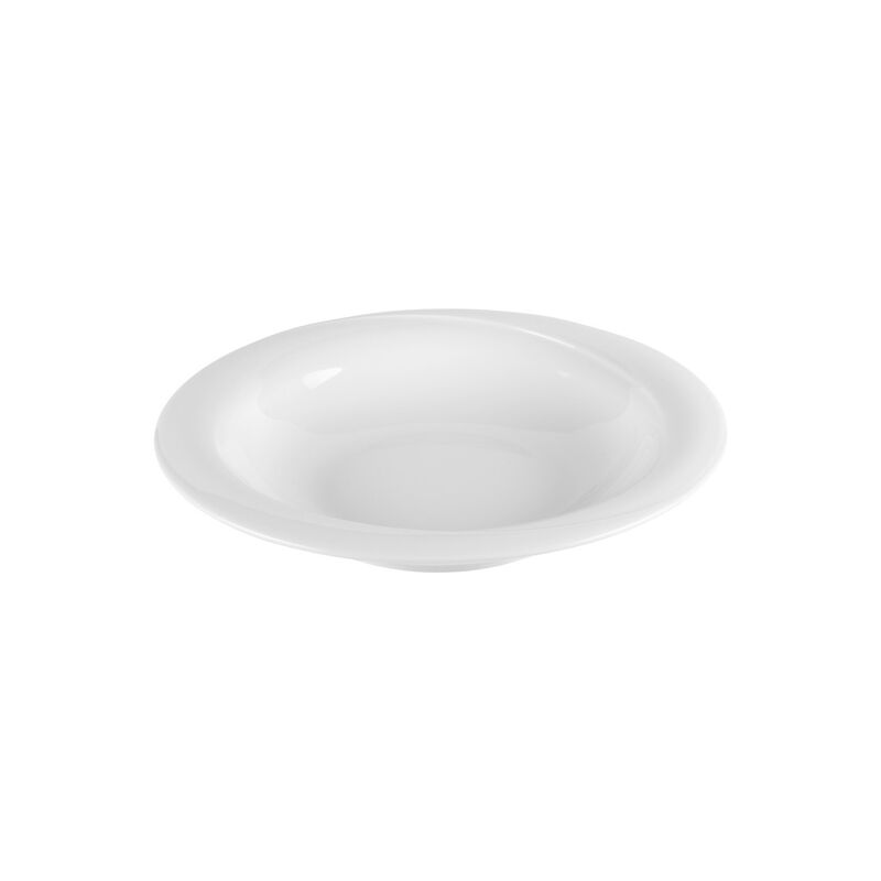 Porcelain X-tanbul dia.11.75" h:2" 37 oz. Round White Porcelain Bowl (Set of 2)