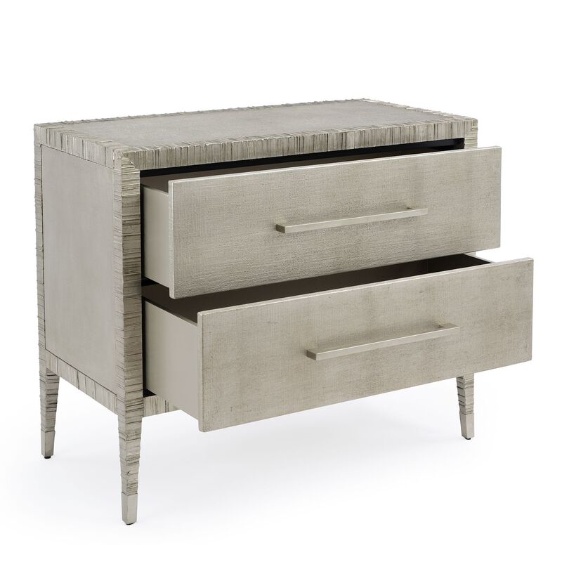 Carraway Silver Nightstand