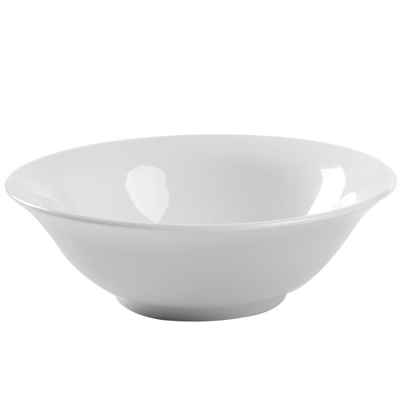 Gibson Home Noble Court 7 Inch Fine Ceramic Bowls in White 12 Piece Set