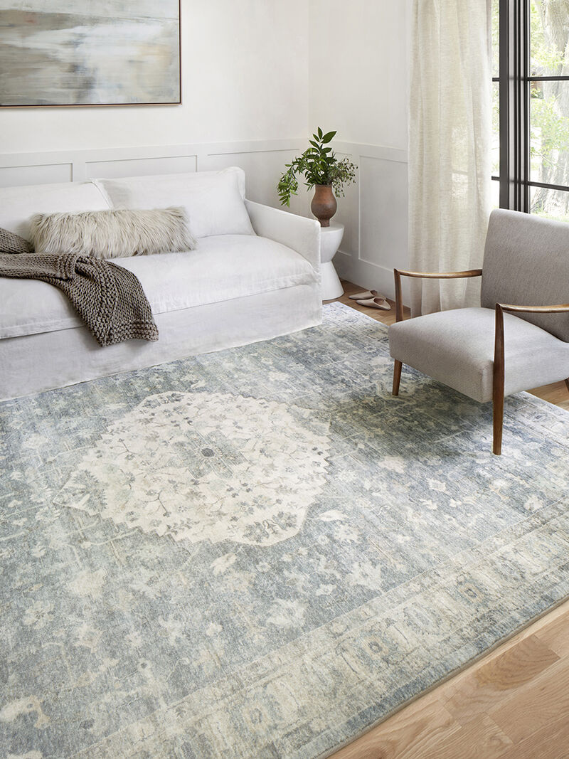 Rosette ROS07 Denim/Fog 5' x 7'6" Rug