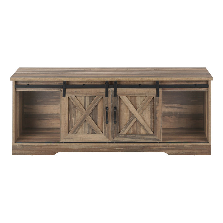 Monarch Specialties I 2748 Tv Stand, 60 Inch, Console, Media Entertainment Center, Storage Cabinet, Living Room, Bedroom, Laminate, Brown, Transitional