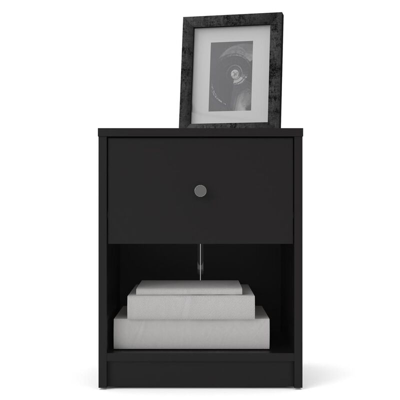 Tvilum Portland 1 Drawer Nightstand, Black