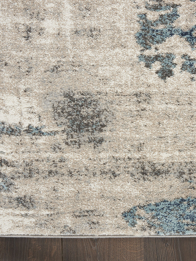 American Manor AMR04 Ivory/Blue 3'11" x 5'11" Rug