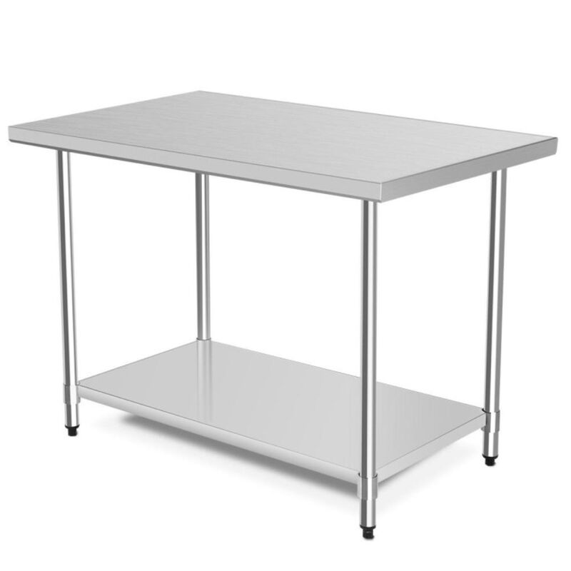 Hivvago 30 x 48 Inch Stainless Steel Table Commercial Kitchen Worktable
