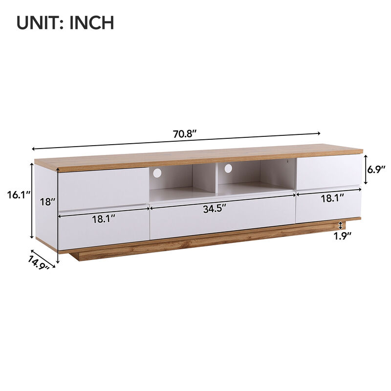 Merax Media Console TV Stand TV Cabinet