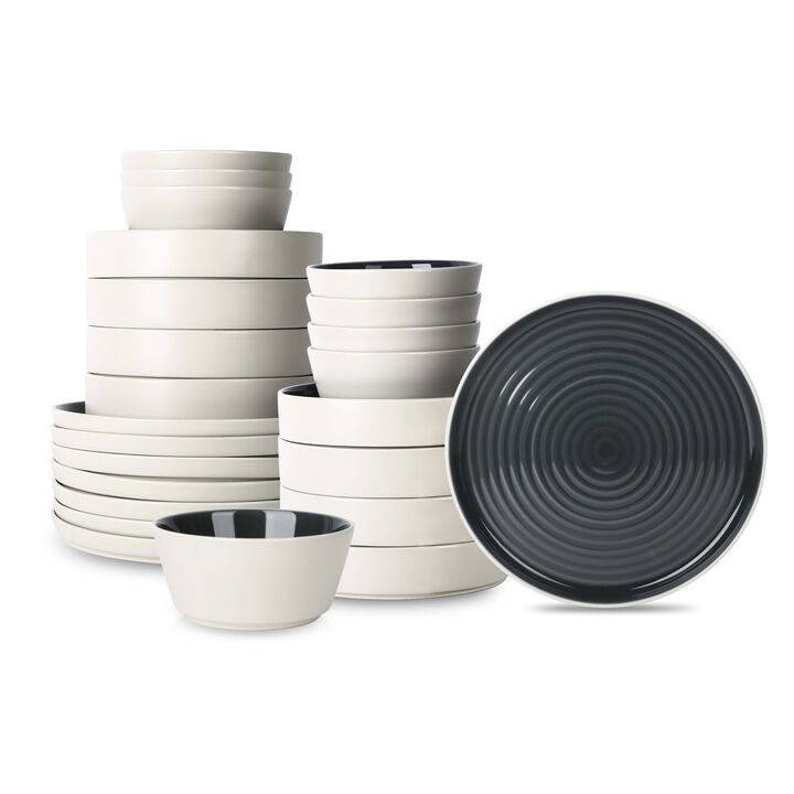 Stone Lain Elica Stoneware 24 Piece Dinnerware Set