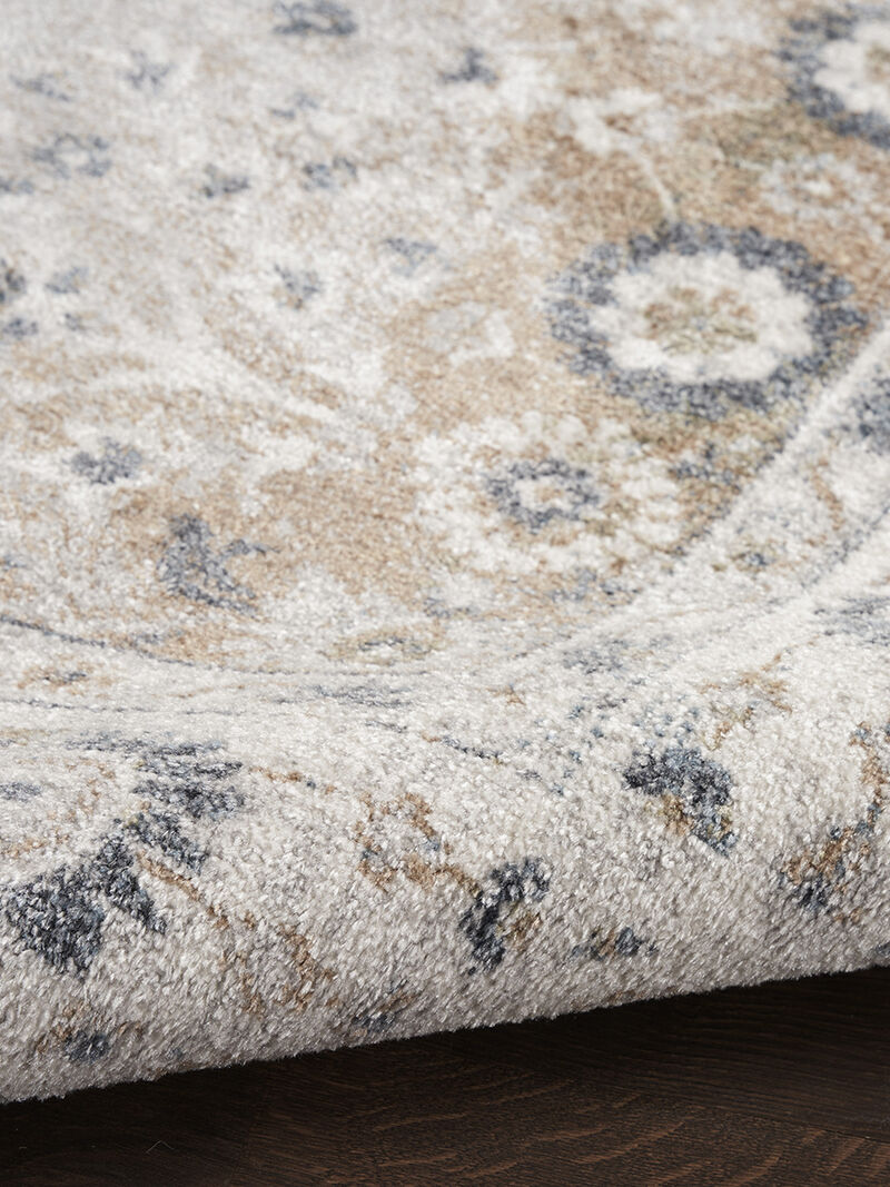 Astra Machine Washable ASW16 Silver/Taupe 7'10" x 10' Rug