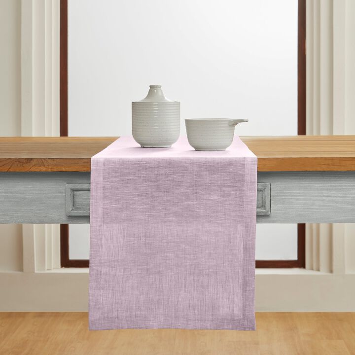 Solino Home 100% Pure Linen Table Runner | Athena for Thanksgiving, Christmas