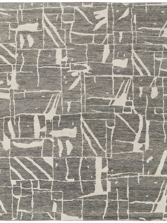 Sutton T6003 Pewter/Green 5'6" x 8'6" Rug By Thom Filcia