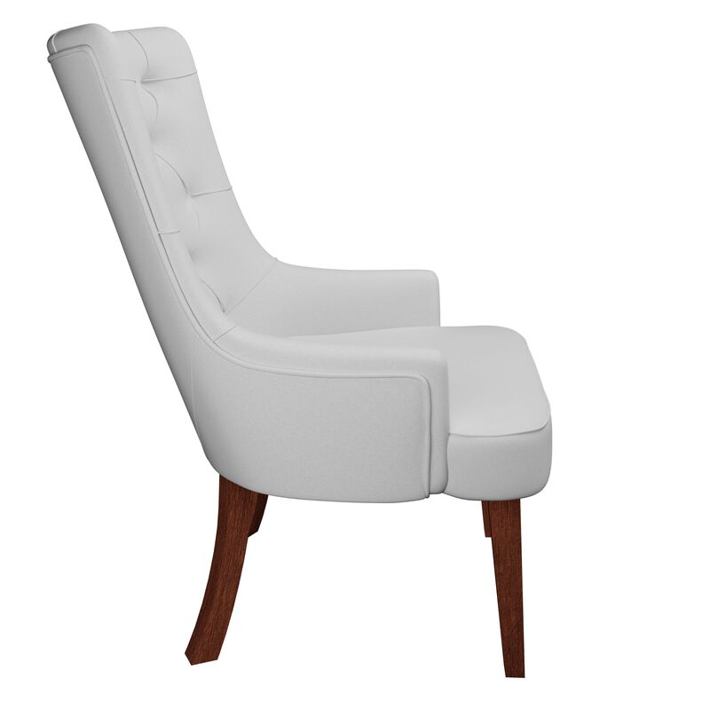 Leisuremod Spruce Collection Modern Wooden Dining Chair in Charcoal Grey Set of 4