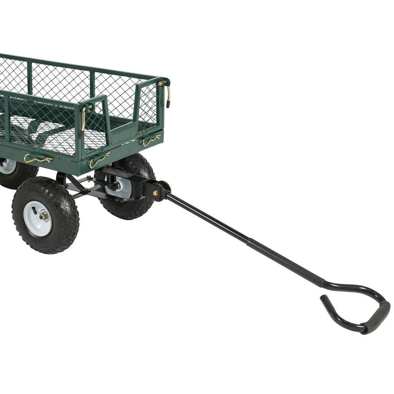 Heavy Duty Steel Garden Utility Cart Wagon with Removable Sides