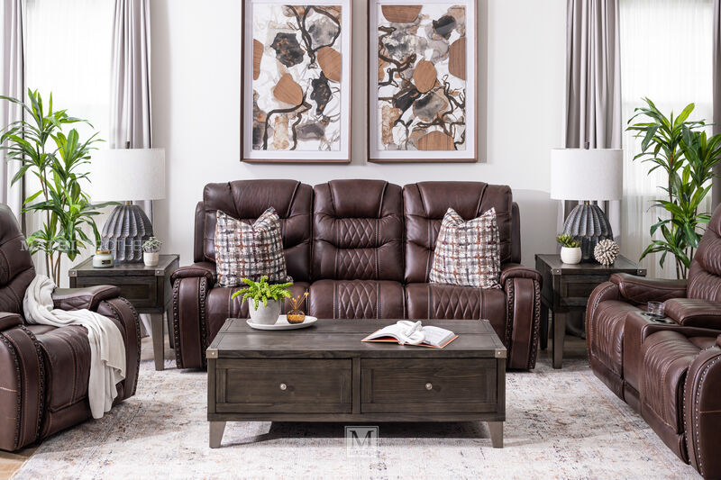 Yosemite Power Leather Reclining Sofa
