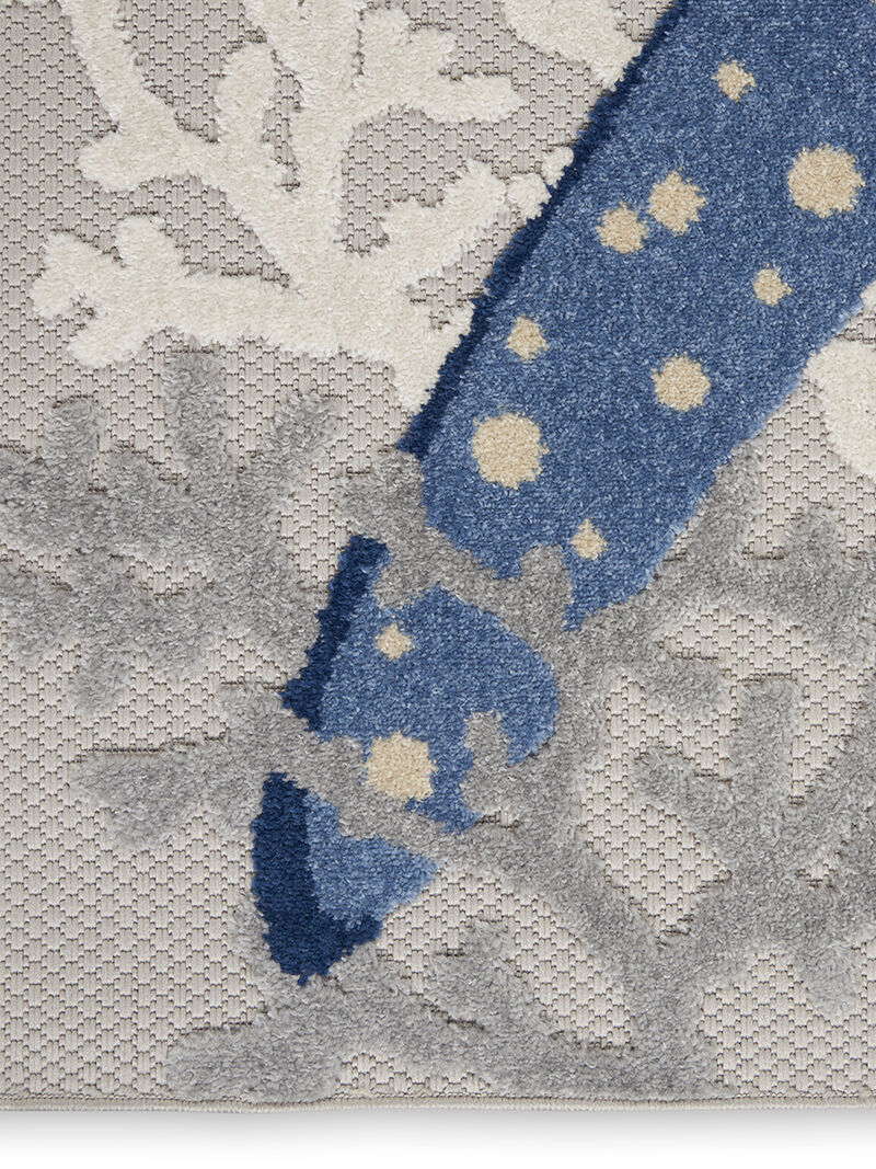 Aloha ALH24 Blue/Gray 6' x 9' Rug