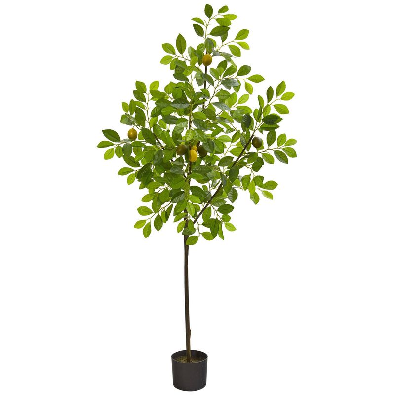 Nearly Natural 61-in Lemon Artificial Tree