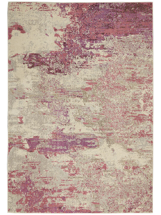 Celestial CES02 Ivory/Pink 3'11" x 5'11" Rug