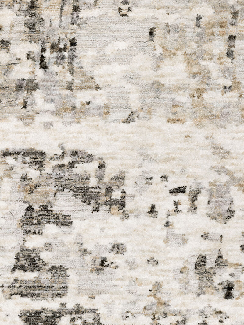 Nebulous 3'3" x 5' Contemporary Grey Rug