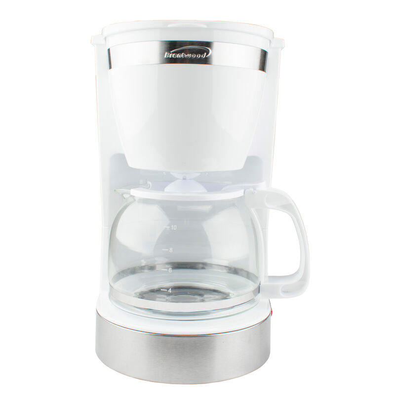 Brentwood 10 Cup 800 Watt Coffee Maker in White