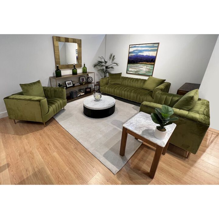 Mid-Century Modern Rutland Sofa in Olive