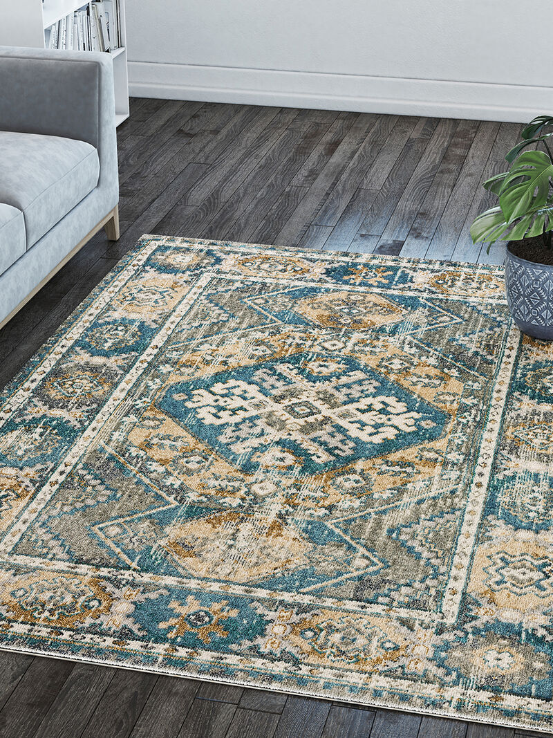 Karma KM22 Charcoal 3'3" x 5'1" Rug
