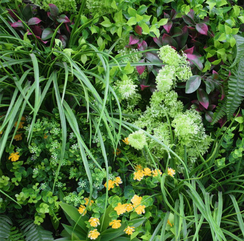 Luxury Country Fern Artificial Vertical Garden 40" x 40" 11SQ FT Commercial Grade UV Resistant