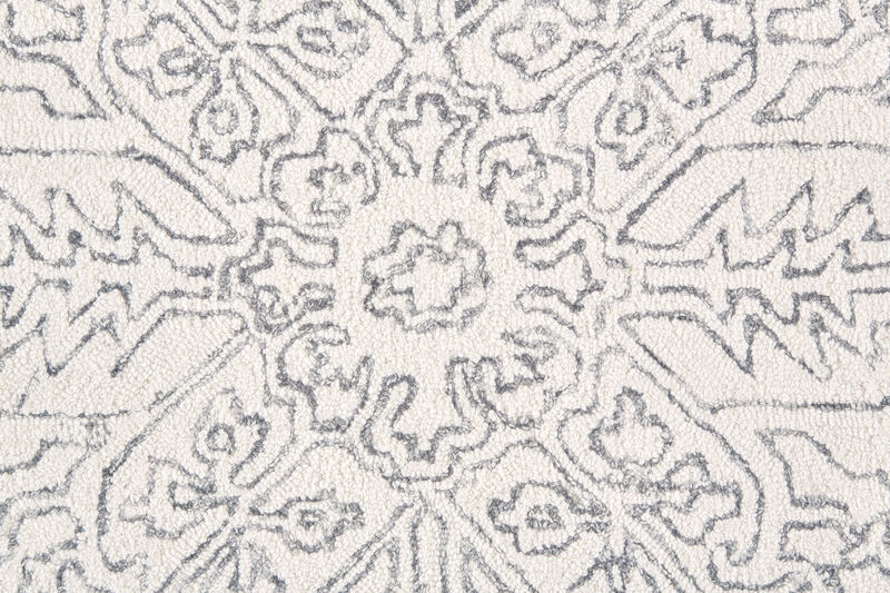 Belfort 8778F White/Gray 5' x 8' Rug