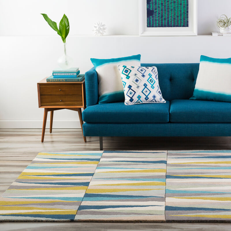 Oasis OAS-1095 5' x 8' Blue Rug