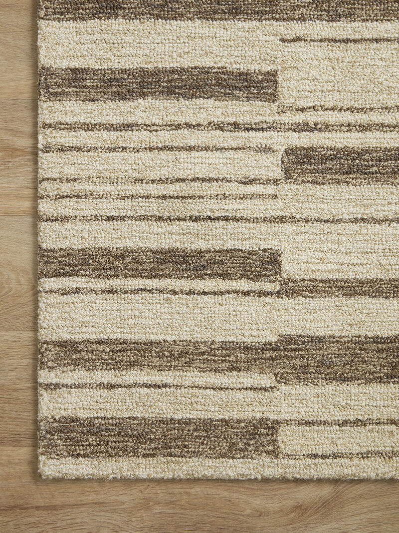 Polly POL04 Beige/Tobacco 3'6" x 5'6" Rug