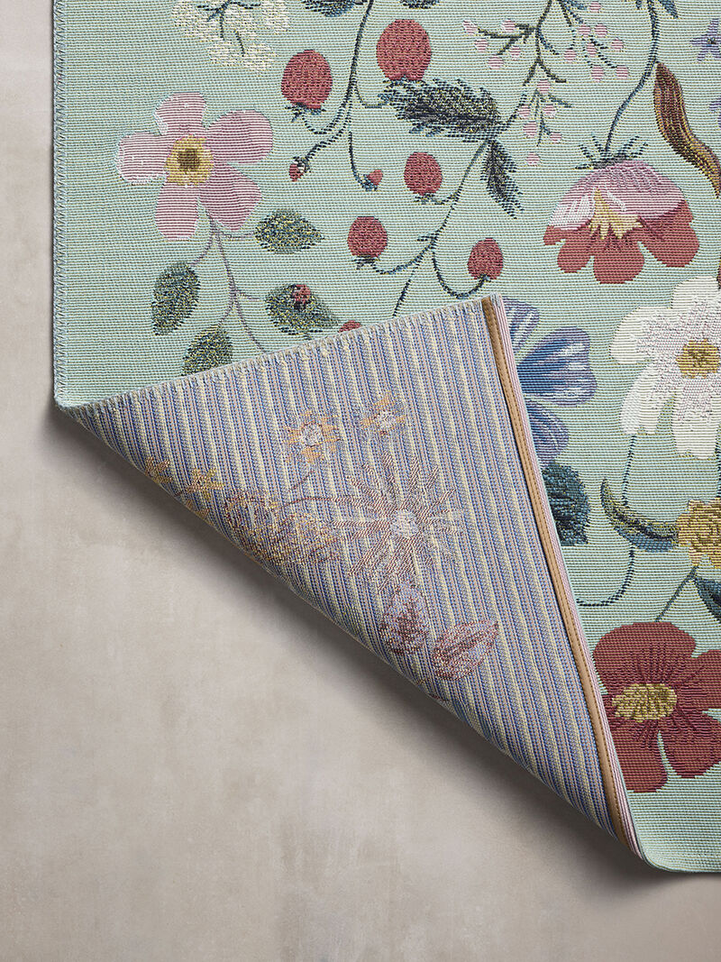 Perennial PRN-02 Mint 5''3" x 7''8" Rug by Rifle Paper Co.