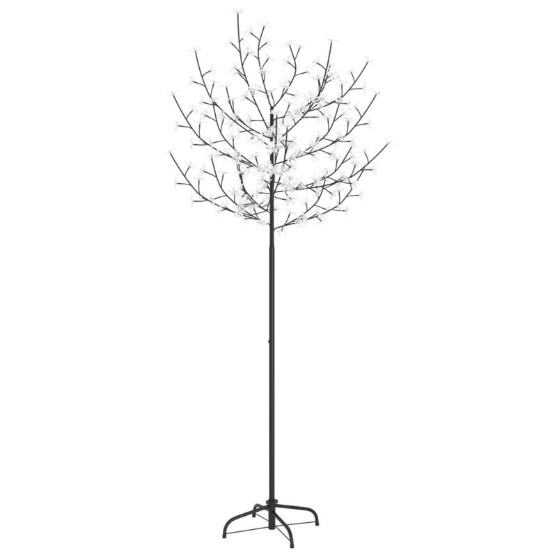 vidaXL Christmas Tree 200 LEDs Warm White Light Cherry Blossom 70.9"