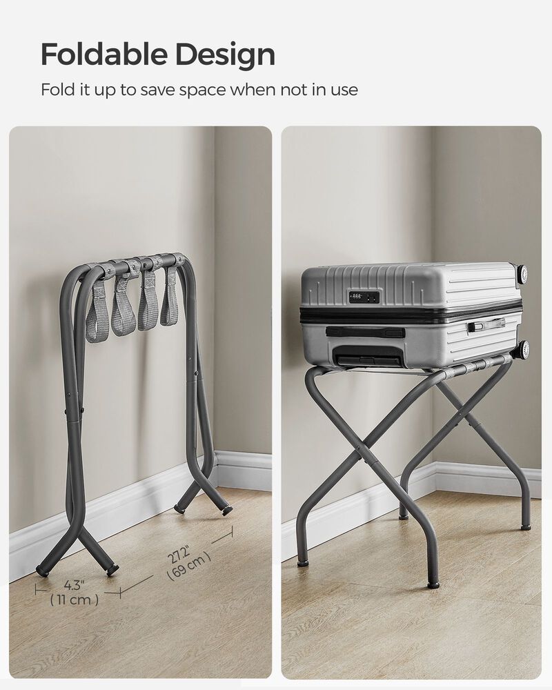 Luggage Rack - Convenient Suitcase Stand for Travel and Guest Room Organization
