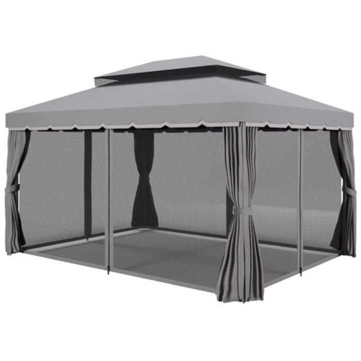 Weather-Resistant Patio Gazebo for Outdoor Garden and Terrace Weather-Resistant Patio Gazebo for Outdoor Garden and Terrace