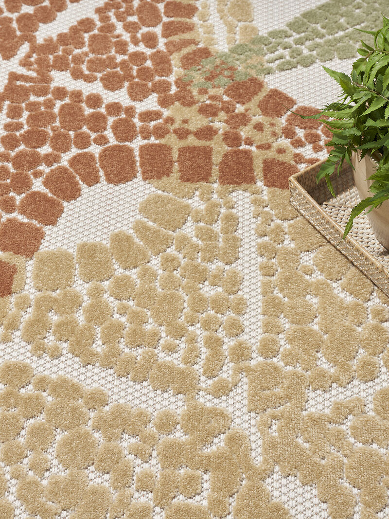 Aloha ALH28 Ivory/Multicolor 3'6" x 5'6" Rug