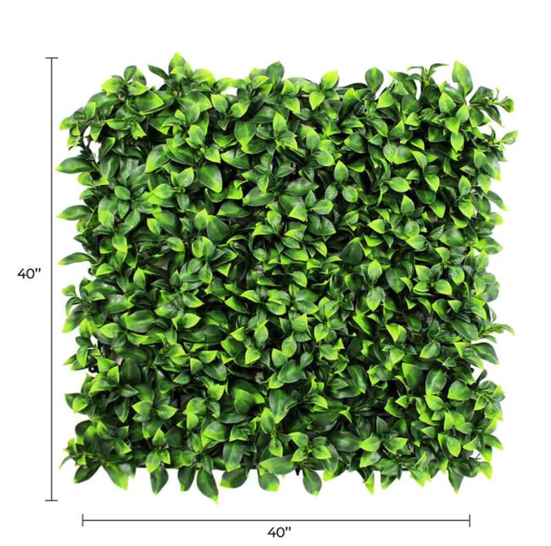 Jasmine Artificial Green Wall 40" x 40" 11SQFT Commercial Grade UV Resistant
