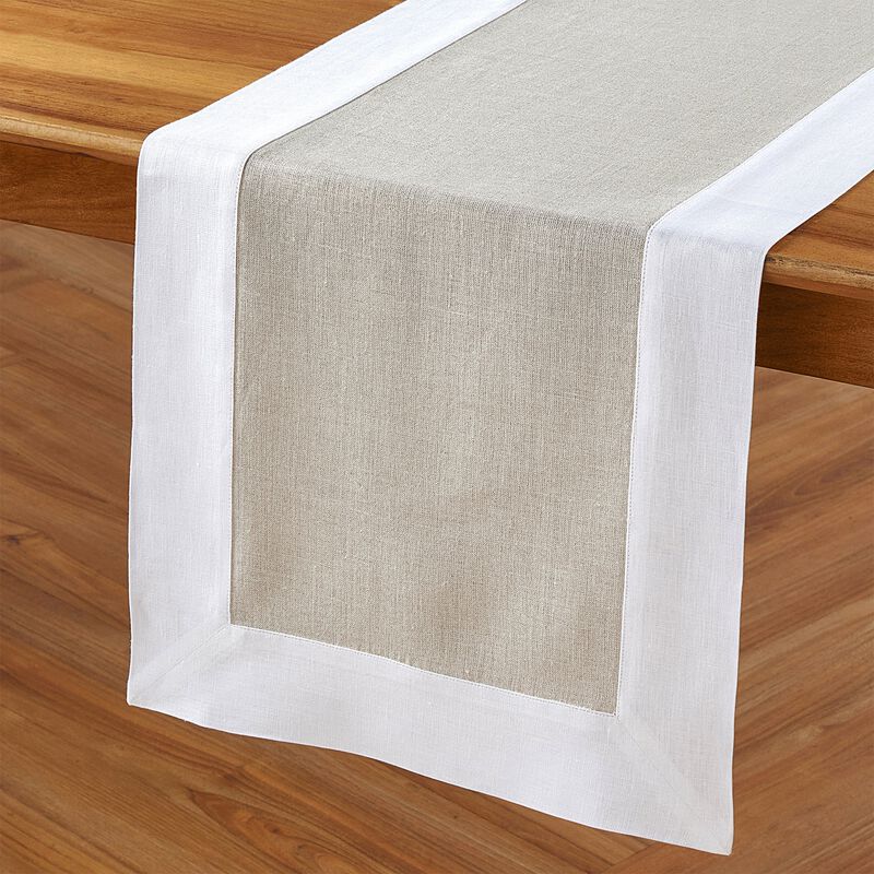 Solino Home 100% Pure Linen Table Runner | Contempo