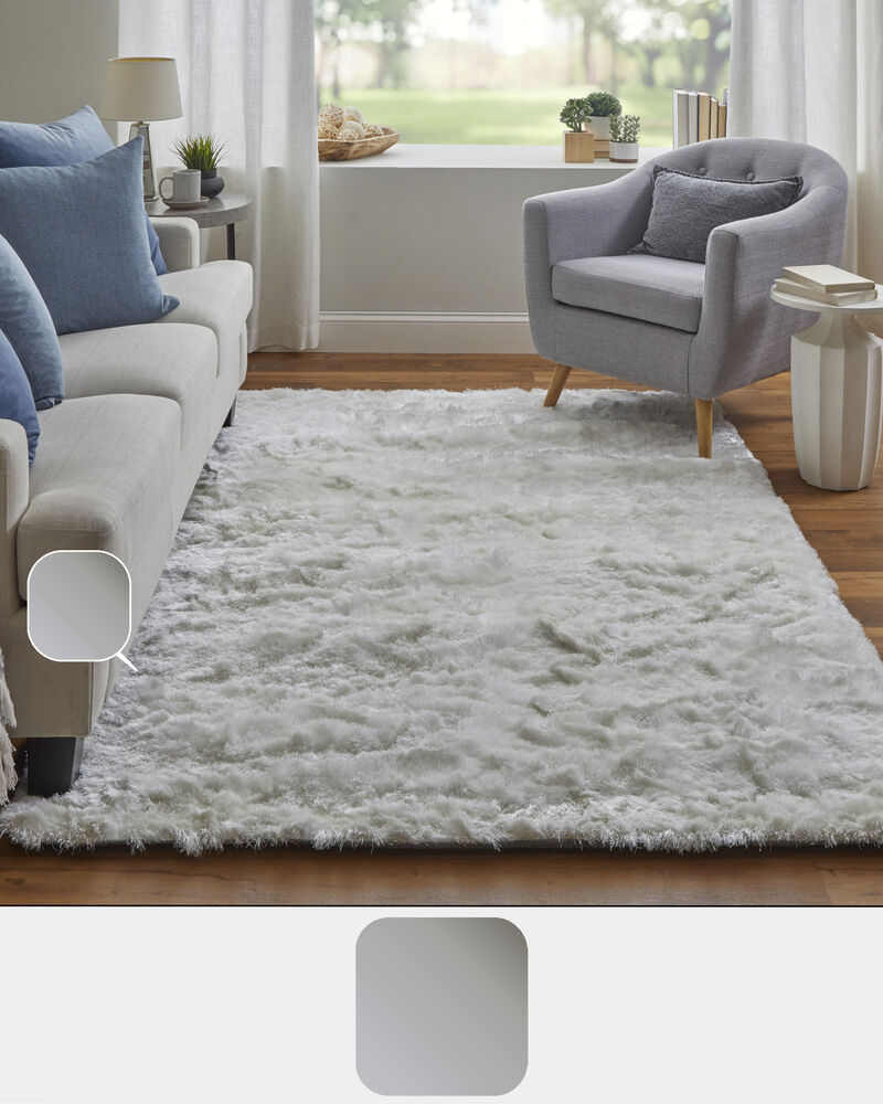 Indochine 4550F White 4'9" x 7'6" Rug
